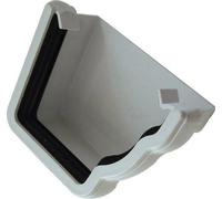 FloPlast Ogee White External Stopend Right Hand