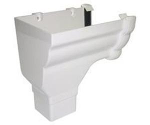 FloPlast Ogee White Stopend Outlet Left Hand