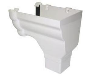 FloPlast Ogee White Stopend Outlet Right Hand