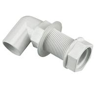 FLOPLAST overflow bent tank conn 21.5mm white