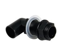 FloPlast Overflow Bent Tank Connector 21.5mm Black - 431315