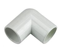 FLOPLAST Overflow Pipe 90 Degree Bend 21.5mm White