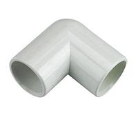 FLOPLAST overflow pipe 90 degree bend 21.5mm white - Bag of 5