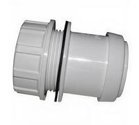 Floplast Push-Fit 40mm Waste Tank Connector White - Compact 60 X 60 X 72mm, Bs En 1455-1:2000 Compliant