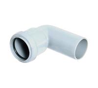 Floplast Push-Fit Swivel Waste Bend 90 Degree X 40mm White - Pack Of 2
