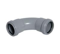 FLOPLAST 32mm Grey Pushfit Waste Pipe Bend