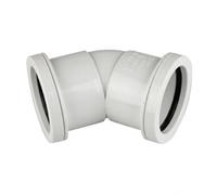 Floplast Push-Fit Waste Bend 135 Degree X 40mm White - Pack Of 2