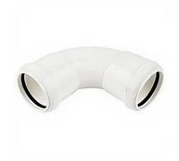 Floplast Push-Fit Waste Bend Swept 92.5 Degree X 40mm White - Pack Of 2