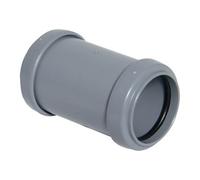 FLOPLAST 40mm Grey Pushfit Waste Pipe Coupling