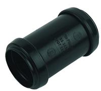 FloPlast Push-Fit Waste Straight Coupling 32mm Black | Home Standard