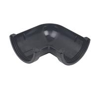 Floplast RAM1B 76mm Black (90 Degree Angle) Miniflo Guttering for shed, Porch, Conservatory, Out Building, etc Full Range