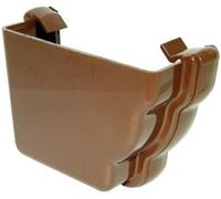 FLOPLAST Stopends - External: REN1 for 110mm Niagara OGEE system (BLACK)