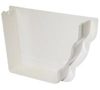 FLOPLAST REN3W White Stopend - Internal L/H REN3 for 110mm Niagara Ogee System