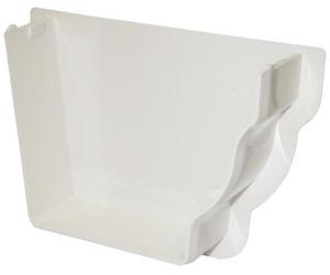 FLOPLAST REN3W White Stopend - Internal L/H REN3 for 110mm Niagara Ogee System