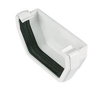 FloPlast RES1W White Square Line External Stop End 114mm