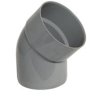 FLOPLAST 110mm Ring Seal Soil Offset Bottom Bend - Grey