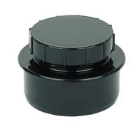 Floplast Ring Seal Soil Black Access Cap, (Dia)110mm
