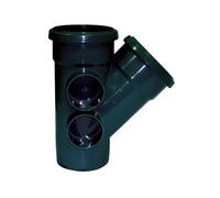 Floplast Ring Seal Soil Black Soil Branch, (Dia) 110mm (L) 164mm X 135°