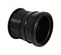 Floplast Ring Seal Soil Drain Connector 110mm Black - Upvc Push-Fit, Bs En 1329-1 Compliant