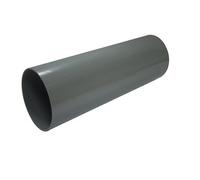 Floplast Ring Seal Soil Grey Plain Soil Pipe, (Dia)110mm (L)3000mm