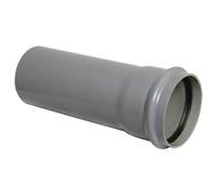 Floplast Ring Seal Soil Grey Single Socket Soil Pipe, (Dia)110mm (L)2500mm