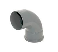 FloPlast Grey Single Socket Bend 92.5o x 110mm