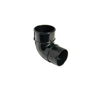 Floplast Round Downpipe Bend 92.5 Degree X 68mm Black - Pack Of 2