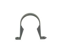 FloPlast Round Downpipe Clip - 68mm Anthracite Grey