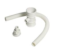 FloPlast RVM1W RVM1W-White Miniflow Rainwater Diverter (Conects to 50MM Round Downpipe), White