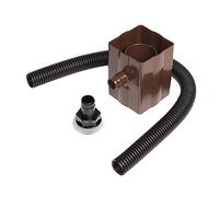 FloPlast RVS1Br RVS1Br-Brown Rainwater Diverter (Conects to 65MM Square and 68MM Round Downpipe), Brown