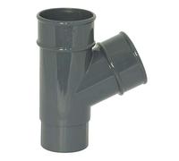 FloPlast RY1A Downpipe Branch 68mm Anthracite Grey