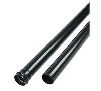 FloPlast Soil Pipe Single Socket Black 110mm x 1m