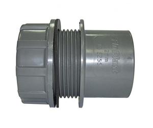 FLOPLAST Solvent Grey 32mm (36mm) Tank Connector - Bag of 10