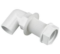 Floplast Solvent Weld Bent Waste Tank Connector, (Dia)21.5mm