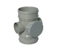 Floplast Solvent Weld Soil Access Pipe Grey Ss275