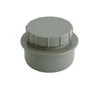 Floplast Solvent Weld Soil Screw Access Cap Grey Ss292