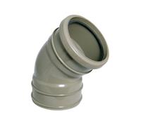 Floplast Solvent Weld Soil Top Offset Bend Grey