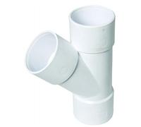 FLOPLAST Solvent White 135 Degree 32mm (36mm) Waste Branch Tee - Bag of 2