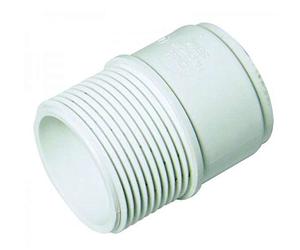 FLOPLAST Solvent White 40mm (43mm) Male Adapter - Bag of 5