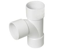 FLOPLAST Solvent White 40mm (43mm) Waste Swept Tee - Bag of 10