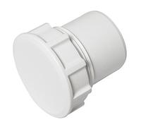FLOPLAST Solvent White 50mm (56mm) Waste Access Plug - Bag of 2