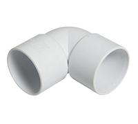 FLOPLAST Solvent White 90 Degree 40mm (43mm) Waste Knuckle - Bag of 2