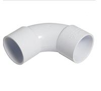 FLOPLAST Solvent White 92.5 Degree 40mm (43mm) Waste Bend - Bag of 2