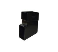 Floplast Square Line 65mm Black Square Downpipe Shoe - Pack Of 2
