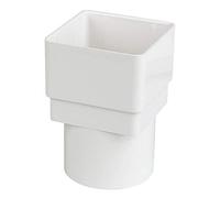 FloPlast - Square Line Drainage Adaptor 65mm White