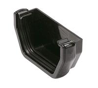 FloPlast - Square Line External Stop End 114mm Black