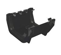 FloPlast - Square Line Gutter Union Bracket 114mm Black