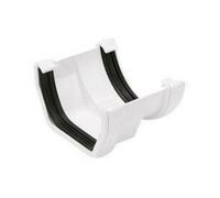 Floplast Square To Half Round Gutter Adaptor 112mm To 114mm Pvcu White Square Line