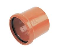 Floplast Terracotta Underground Drainage Waste Pipe Coupler, (Dia)110mm