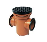 Floplast Underground Back Inlet Bottle Gully & Round Grid